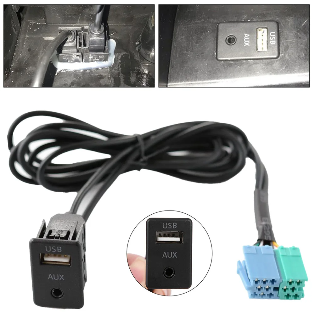 Black ABS Car Radio Extension AUX USB Port Adapter Cable Wiring Assy For Hyundai Elantra 2011-2013 Car Electronics Accessories
Black ABS Car Radio Extension AUX USB Port Adapter Cable Wiring Assy For Hyundai Elantra 2011-2013 Car Electronics Accessories