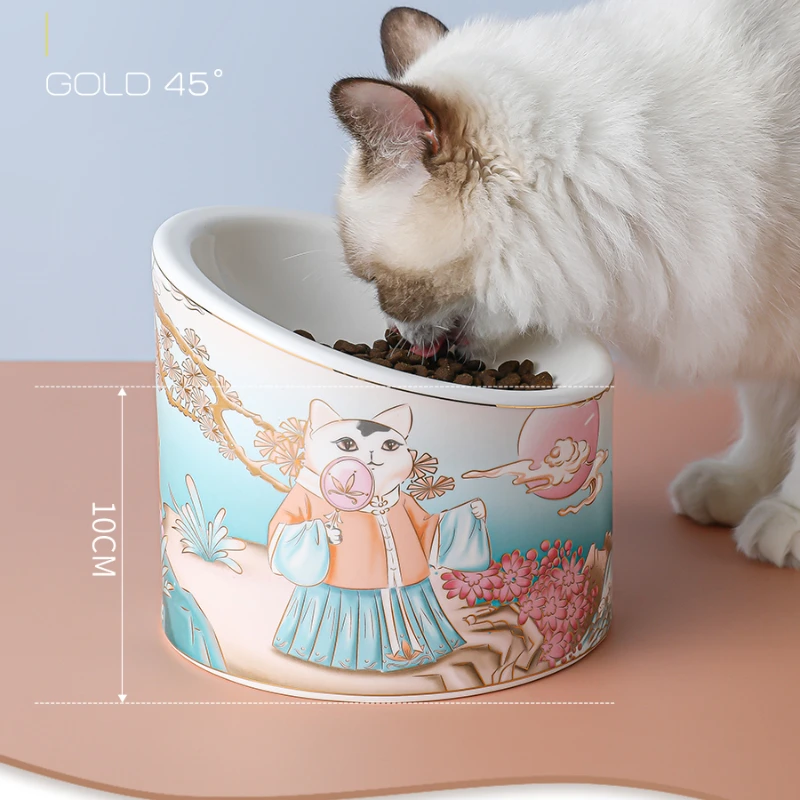 Non-slip Pet Ceramic Cat Bowl Neck Protector Bone China Cat Bowl Water Feeder Pet Feeding Cat Accessories Small Dog Pet Supplies
Non-slip Pet Ceramic Cat Bowl Neck Protector Bone China Cat Bowl Water Feeder Pet Feeding Cat Accessories Small Dog Pet Supplies