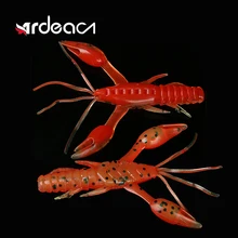 

ARDEA Craws Shrimp Soft Bait 10PCS 60mm/3g Silicone Worm Jig Wobblers Artificial Simulation Crab Claws Bass Fishing Lure Tackle
