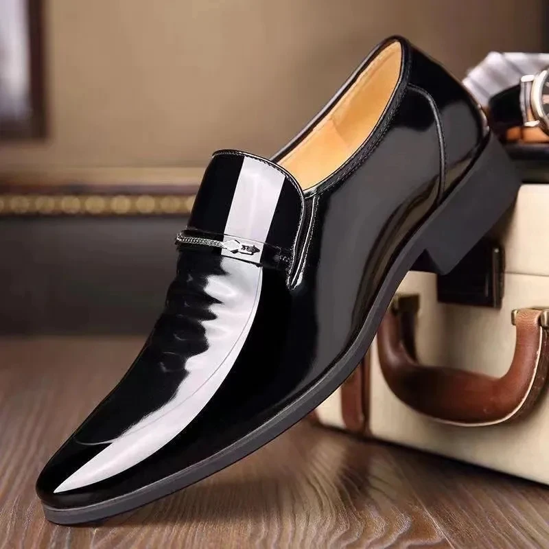 48 Leather Shoes Men Luxury Business Oxford Breathable Patent Leather Formal Shoes Plus Size Man Office Wedding Flats Male Black
48 Leather Shoes Men Luxury Business Oxford Breathable Patent Leather Formal Shoes Plus Size Man Office Wedding Flats Male Black