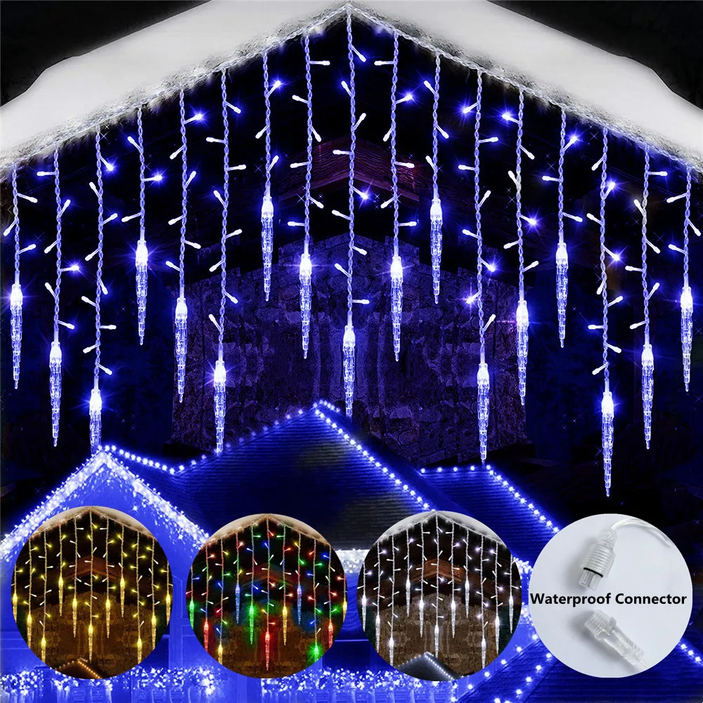 Street Garland Winter Christmas Decorations for House 2022 Festoon Led Curtain Icicle Lights Droop 0.3/0.4/0.5M for Xmas Decor
Street Garland Winter Christmas Decorations for House 2022 Festoon Led Curtain Icicle Lights Droop 0.3/0.4/0.5M for Xmas Decor