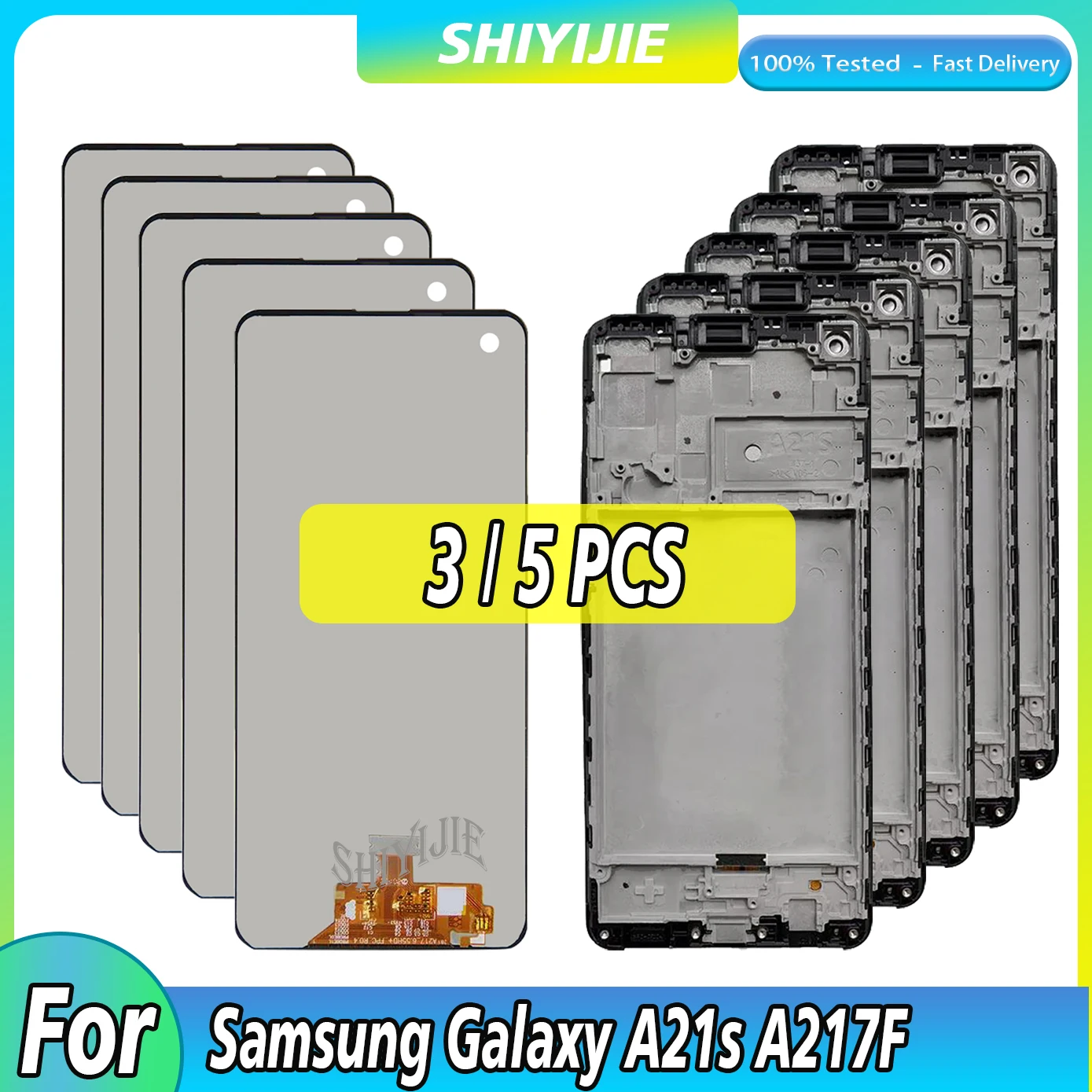 

3/5PCS LCD For Samsung Galaxy A21s A217 SM-A217F/DS LCD Display Touch Screen For Samsung A21s LCD Replacement Digitizer