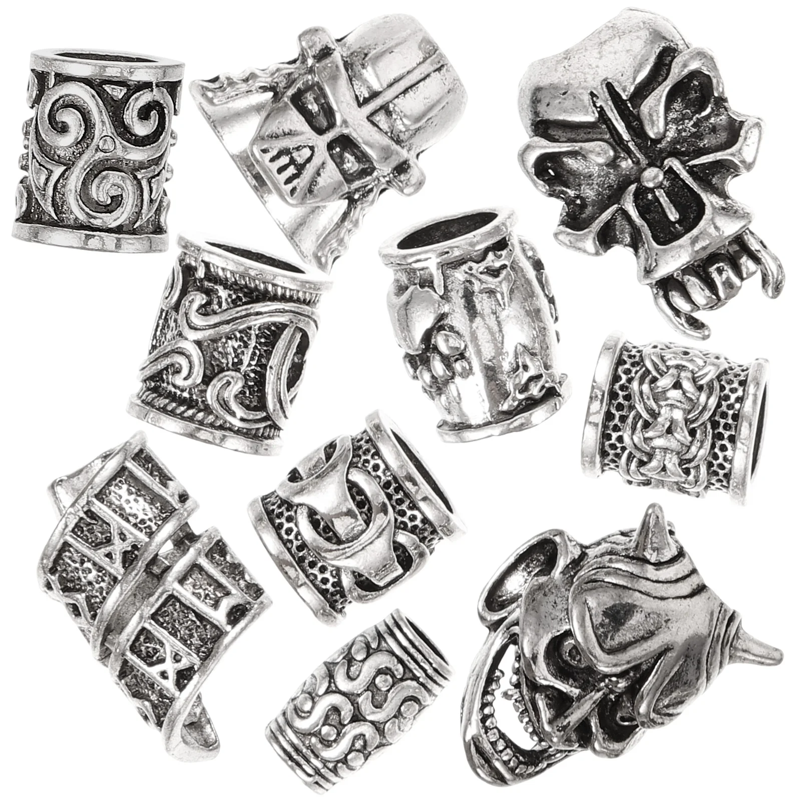 10 Pcs Accessories for Hair Dreadlocks Beads Braiding Beard Big Braids Women's
10 Pcs Accessories for Hair Dreadlocks Beads Braiding Beard Big Braids Women's