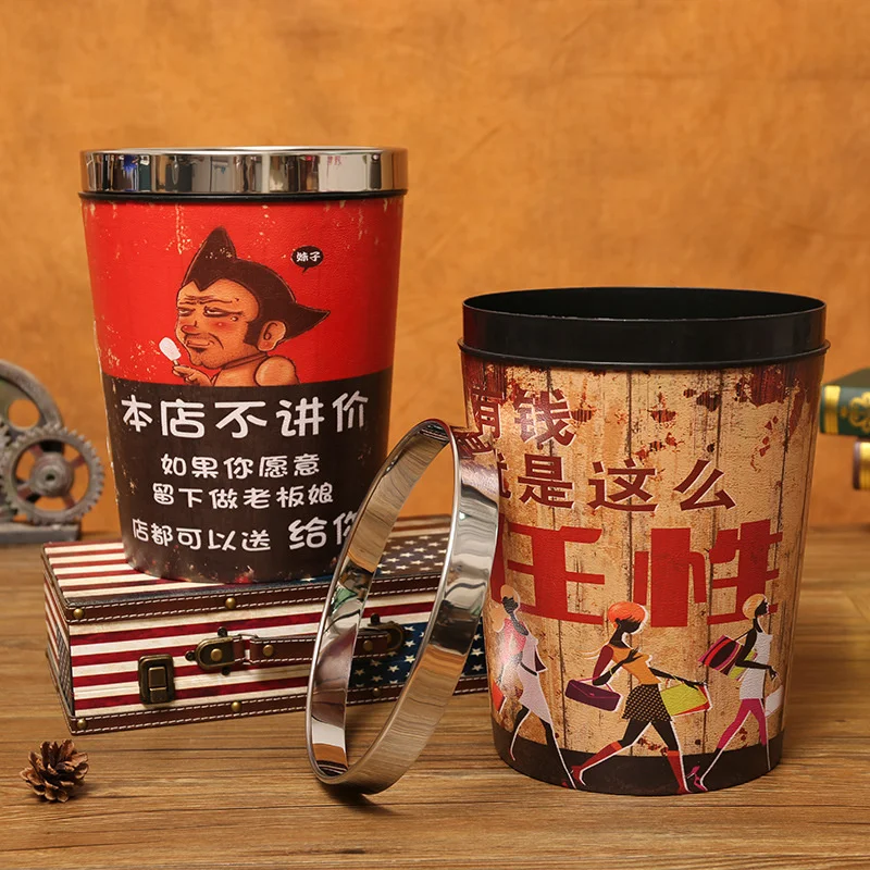 Ring dustbin creative personality funny family living room restaurant store uncovered wastebasket
Ring dustbin creative personality funny family living room restaurant store uncovered wastebasket