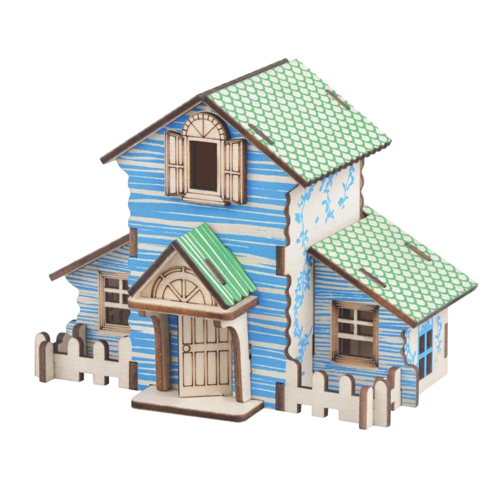 

Educational Toy for Adults House Jigsaw 3d Puzzle Kids Three-dimensional Toys Wooden