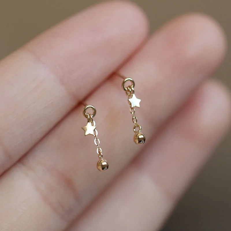 Cute Star Beads Tassel Stud Earrings Women Gold Plated Small Fresh Jewelry Zircon Earrings 
Cute Star Beads Tassel Stud Earrings Women Gold Plated Small Fresh Jewelry Zircon Earrings