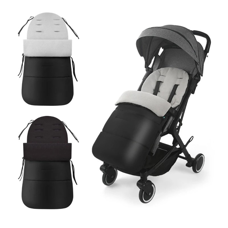 

Lightweight Black Stroller Footmuff Windproof Stroller Sleeping Bag Convenient & Stylish Perfect for All Stroller Sizes