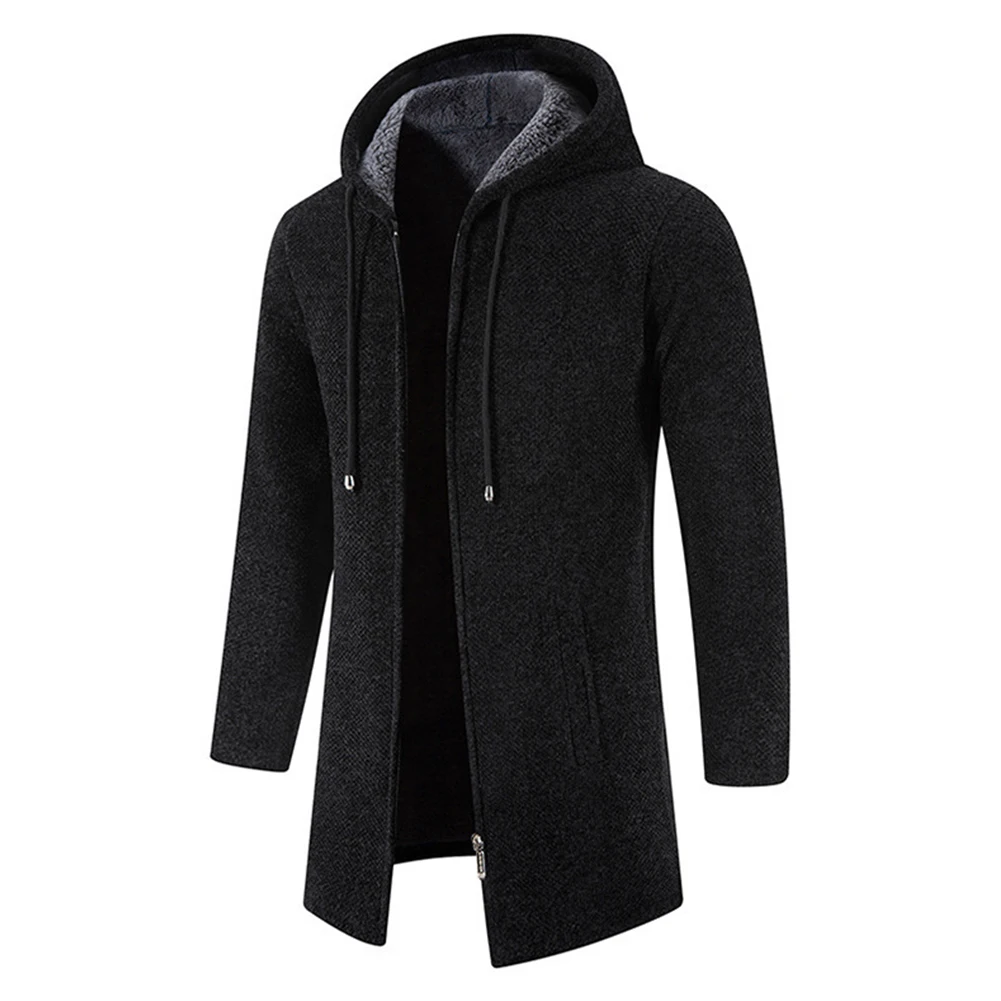 Fashion Men Hooded Sweatercoat Cardigans Drawstring Thick Warm Fleece Lined Zip Up Knitted Coat Jackets Sweater Men Tops
Fashion Men Hooded Sweatercoat Cardigans Drawstring Thick Warm Fleece Lined Zip Up Knitted Coat Jackets Sweater Men Tops