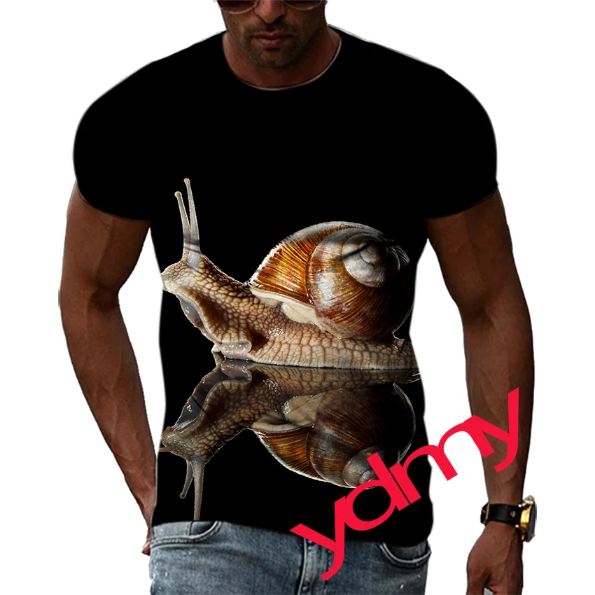 Tide Fashion Summer Snail Picture Men's T-shirt Casual Print Tees Hip Hop Personality Round Neck Short Sleev Quick Drying
Tide Fashion Summer Snail Picture Men's T-shirt Casual Print Tees Hip Hop Personality Round Neck Short Sleev Quick Drying