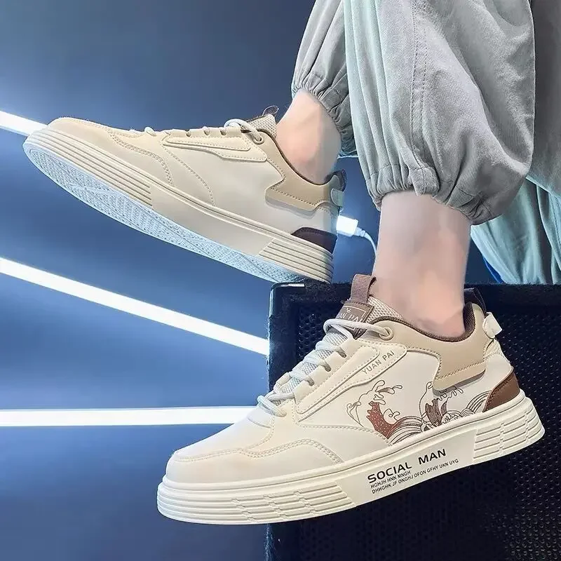 Men's shoes, summer new breathable little white shoes, male students, Korean version, trendy and versatile, thick-soled sports
Men's shoes, summer new breathable little white shoes, male students, Korean version, trendy and versatile, thick-soled sports