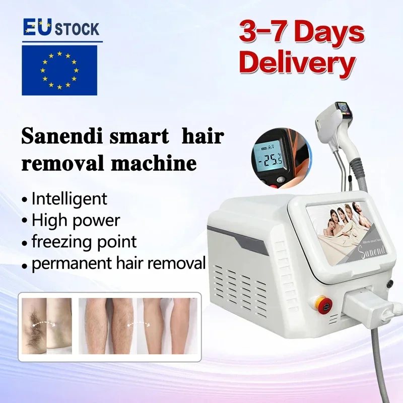 

Диодный лазер для удаления волос, профессиональный аппарат для безболезненного удаления волос с 3 длинами волны, 755, 808, 1064 нм, оборудование для салона красоты лица и тела