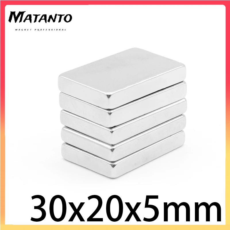 2/5/10/15/20PCS 30x20x5mm Block Strong Powerful Magnets N35 Rare Earth Neodymium Magnet 30x20x5 Permanent NdFeB Magnet 30*20*5
2/5/10/15/20PCS 30x20x5mm Block Strong Powerful Magnets N35 Rare Earth Neodymium Magnet 30x20x5 Permanent NdFeB Magnet 30*20*5