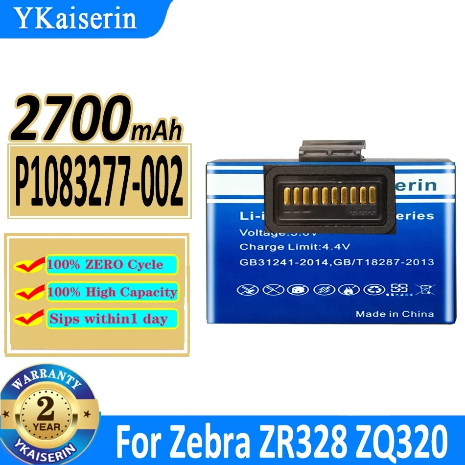Аккумулятор ykaisсеребрин на 2700 мАч для Zebra ZR328 ZQ310 ZQ320 ZQ300 ZA310 Bateria
Аккумулятор ykaisсеребрин на 2700 мАч для Zebra ZR328 ZQ310 ZQ320 ZQ300 ZA310 Bateria