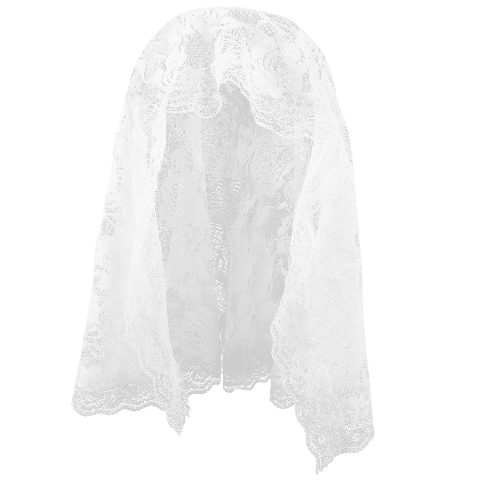 Bridal Lace Headscarf Shawl Veil Bachelorette Party Halloween Wedding Decorations Accessories Single Layer
Bridal Lace Headscarf Shawl Veil Bachelorette Party Halloween Wedding Decorations Accessories Single Layer