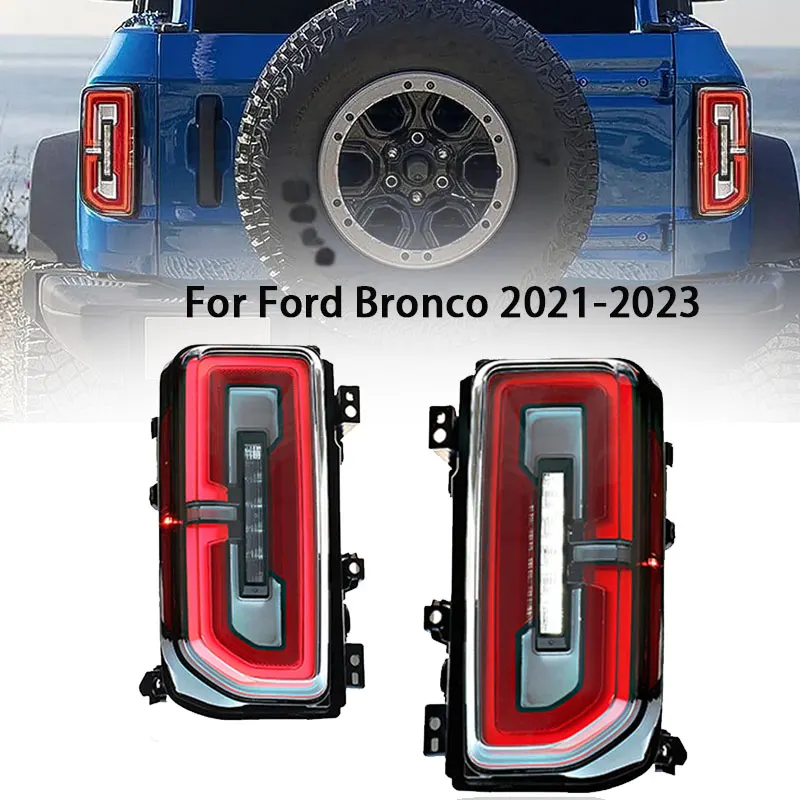 LED Tail Light For Ford Bronco 2020-2023 Rear Running Lamp Brake Reverse Dynamic Turn Signal
LED Tail Light For Ford Bronco 2020-2023 Rear Running Lamp Brake Reverse Dynamic Turn Signal