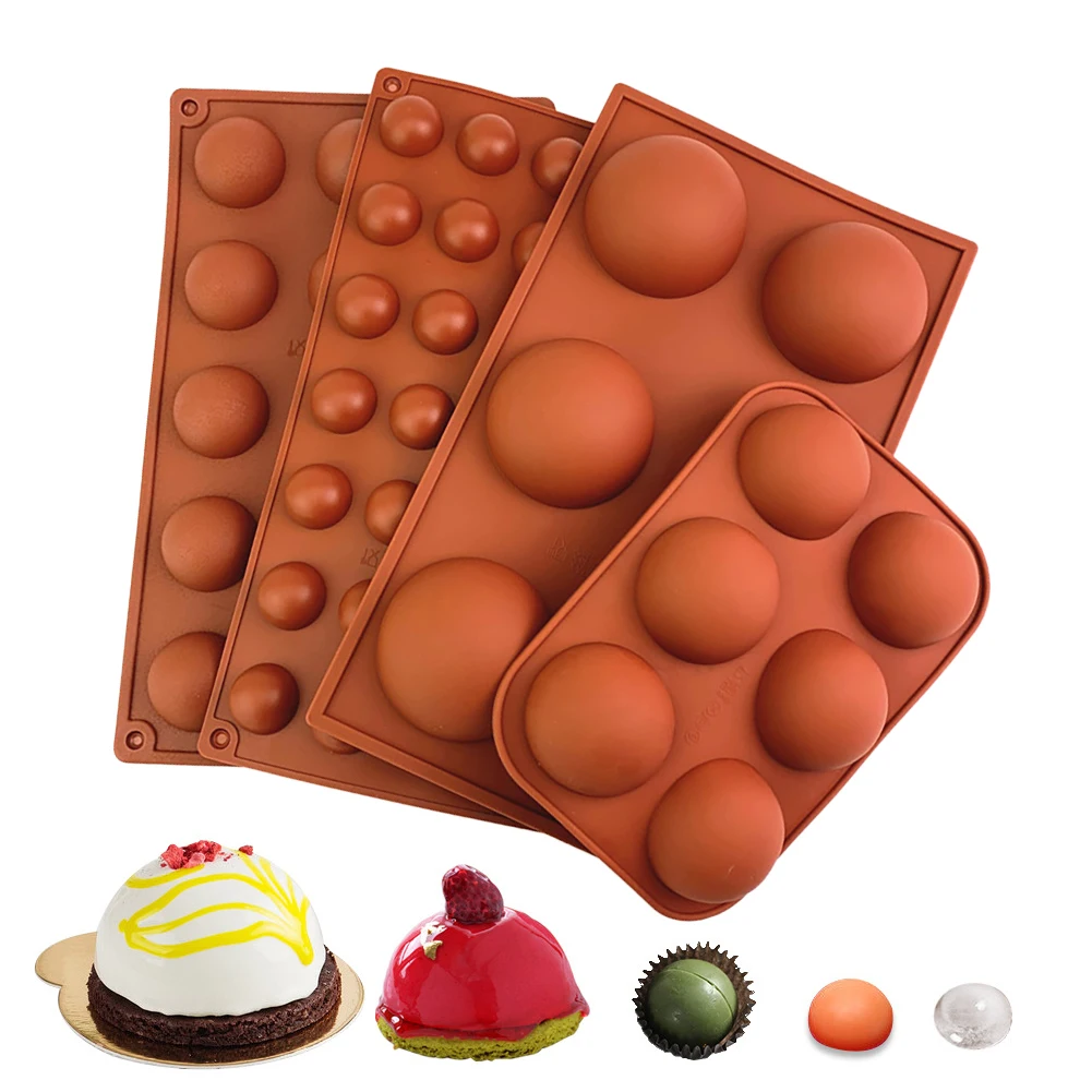 Universal Round Shape Cake Mold Half Ball Pastry Silicone Molds DIY Cake Decorating Tools Cake Baking Mould Kitchen Bakeware
Universal Round Shape Cake Mold Half Ball Pastry Silicone Molds DIY Cake Decorating Tools Cake Baking Mould Kitchen Bakeware