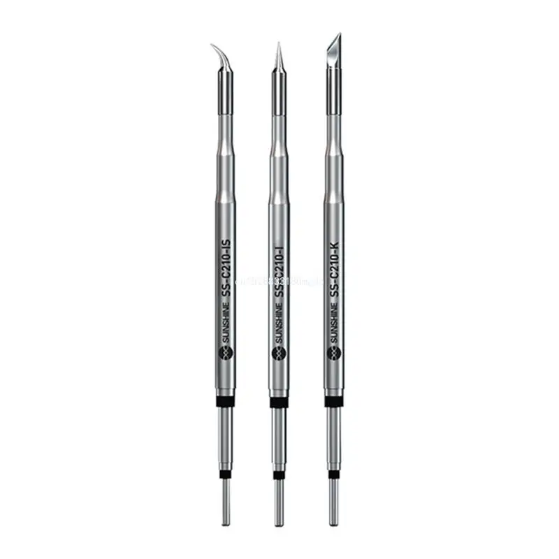 C210 Soldering Tip Welding Tips Fast Heating C210-I/IS/K Head for SMD Welding Dropship
C210 Soldering Tip Welding Tips Fast Heating C210-I/IS/K Head for SMD Welding Dropship