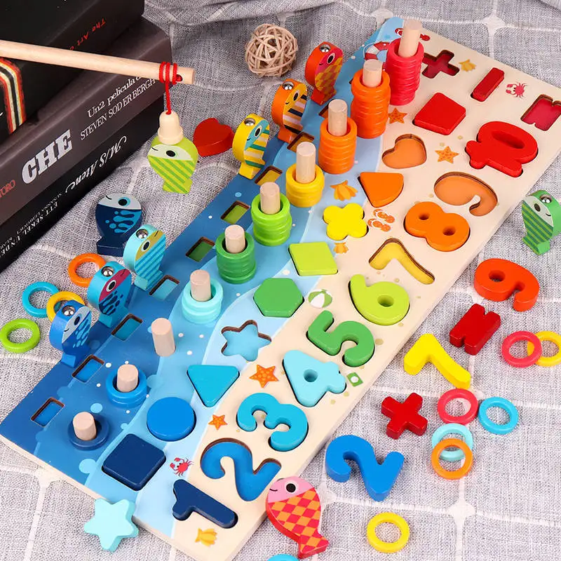 Educational Toys Wooden Montessori Arithmetic Magnetic Fishing Digital Shape Matching Building Block Toys 3D Preschool Children
Educational Toys Wooden Montessori Arithmetic Magnetic Fishing Digital Shape Matching Building Block Toys 3D Preschool Children