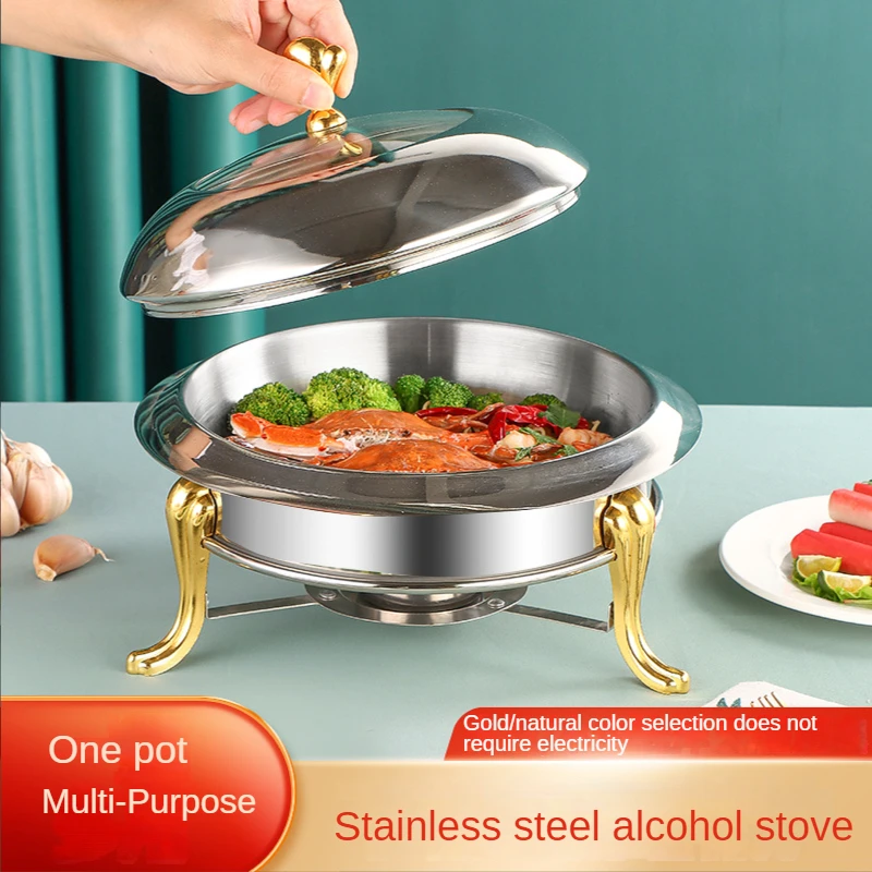 Sanwish 201 stainless steel wine round alcohol stove outdoor hotel self-service fire boiler chafing dish cooking hot pots
Sanwish 201 stainless steel wine round alcohol stove outdoor hotel self-service fire boiler chafing dish cooking hot pots