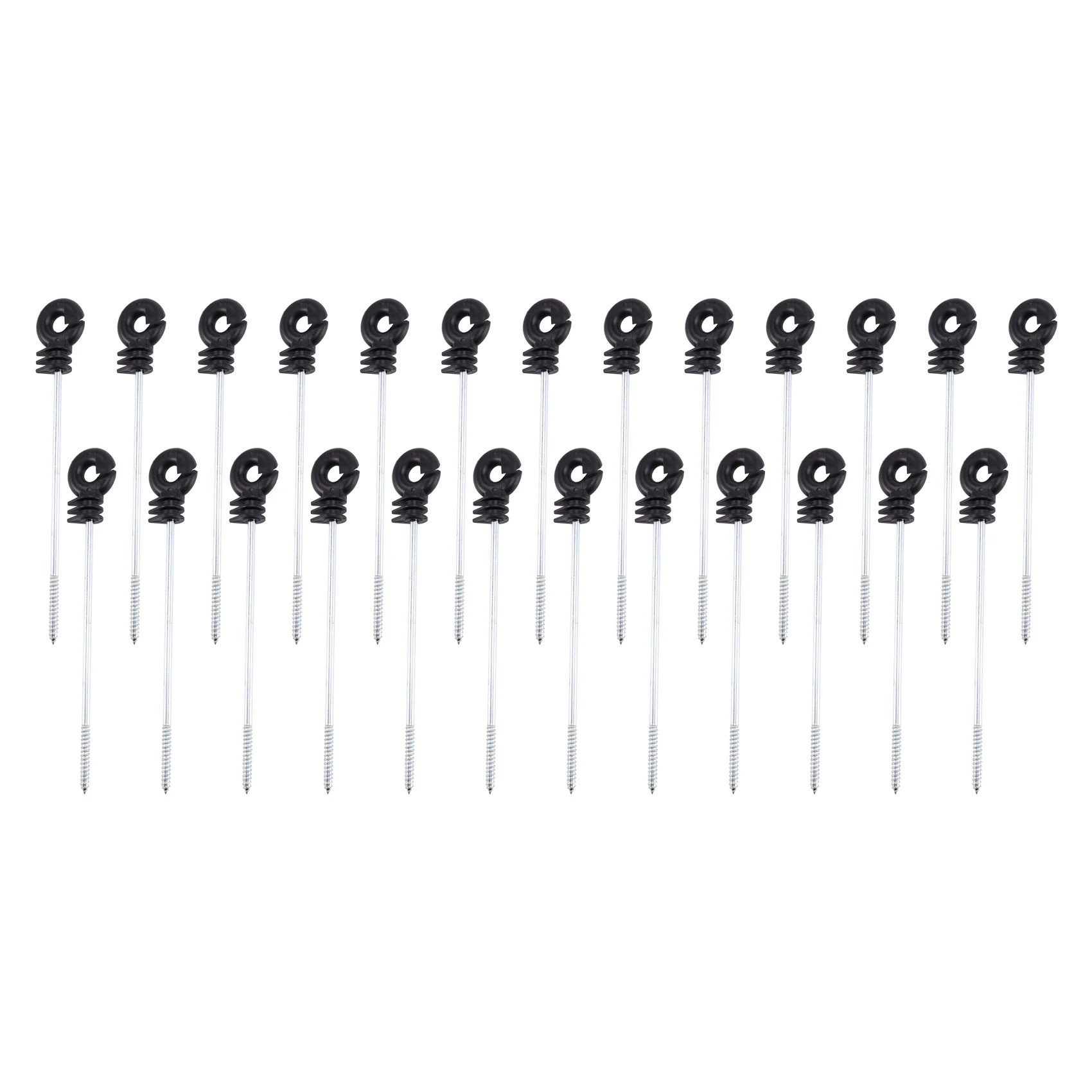 25 PCS Electric Fence Distance Insulators Plastic Ring Insulators Long Distance Screw for Wooden Post
25 PCS Electric Fence Distance Insulators Plastic Ring Insulators Long Distance Screw for Wooden Post
