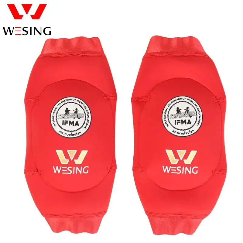 

WESING Muay Thai Elbow Guards Approved by IFMA Elbow Pads for MMA Boxing Training Elbow Protectors for Men Elbow Braces
