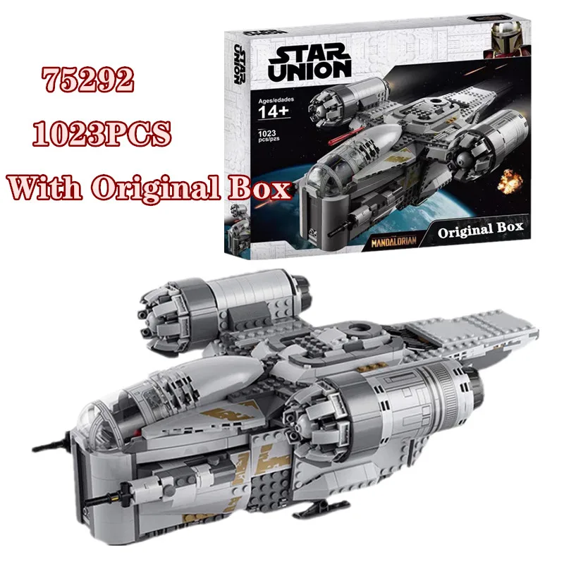 With Original Box 1023Pcs Building Block Classic Movies Spaceship MOC Bricks Model Children Christmas Gift Adult Kids Toys 75292
With Original Box 1023Pcs Building Block Classic Movies Spaceship MOC Bricks Model Children Christmas Gift Adult Kids Toys 75292