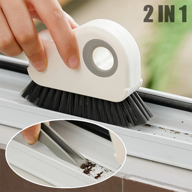 

2 IN 1 Window Frame Groove Cleaning Brush Multipurpose Floor Slot Door Gap Brush Sliding Track Cleaning Tools Household Crevice