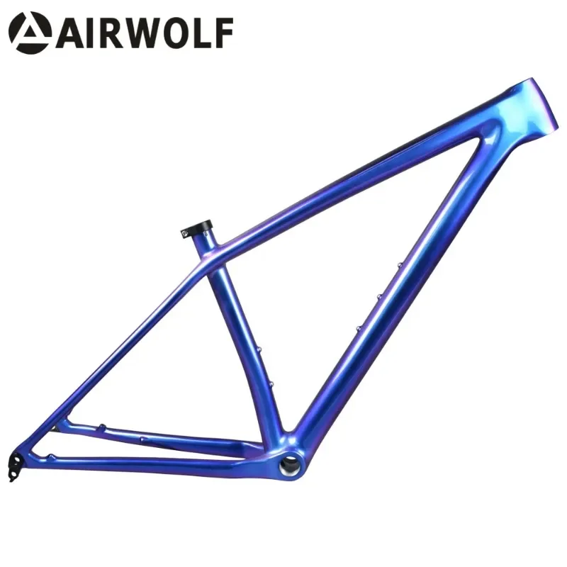 

Airwolf T1100 New Design Chameleon Carbon MTB Bicycle Frame 29ER 148*12mm XC Hardtail Thru Axle Carbon Mountain Bike Frameset