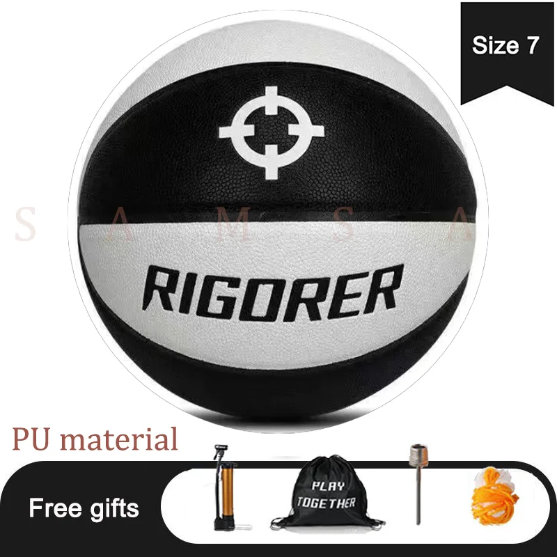 Genuine RIGORER Basketball Size 7 PU High Quality Standard Basketball Ball Outdoor and Indoor Training for Basketball Sports 
Genuine RIGORER Basketball Size 7 PU High Quality Standard Basketball Ball Outdoor and Indoor Training for Basketball Sports
