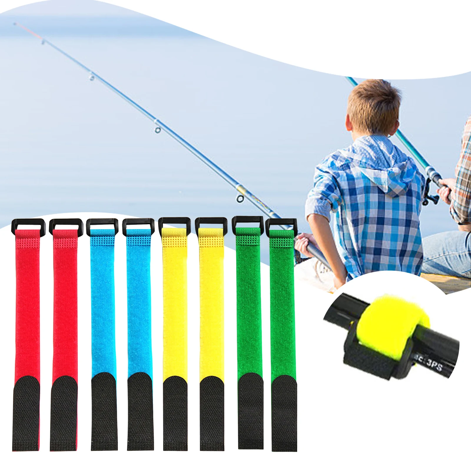 8pcs Fishing Rod Holder Elastic Bands For Fishing Rods Poles Camping Assorted Colors 2*25cm Nylon Carp Fishing Accessories
8pcs Fishing Rod Holder Elastic Bands For Fishing Rods Poles Camping Assorted Colors 2*25cm Nylon Carp Fishing Accessories