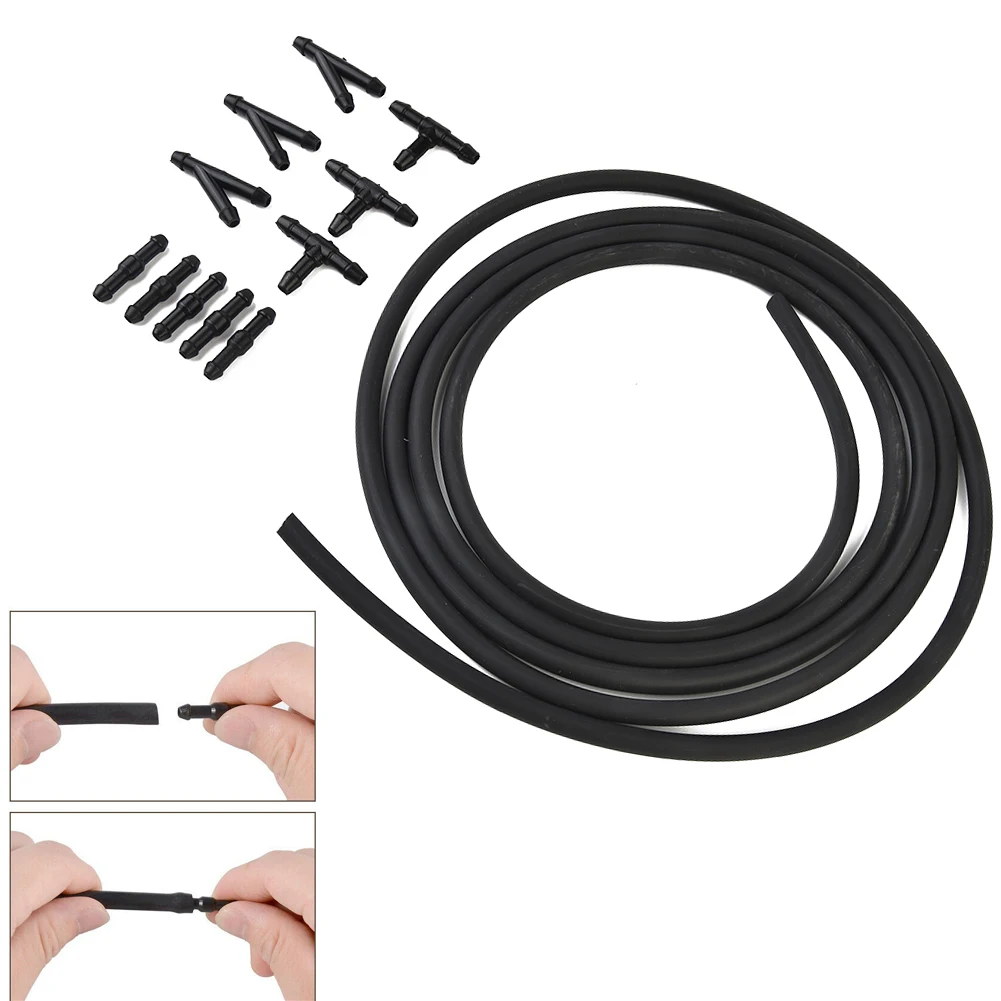 1set 2m Automotive Windshield Washer Hose & Connector Kit & T-tube Diverter Connector Black Car Washing Tools Rubber And Plastic
1set 2m Automotive Windshield Washer Hose & Connector Kit & T-tube Diverter Connector Black Car Washing Tools Rubber And Plastic