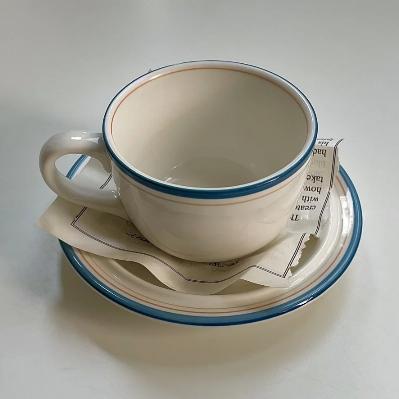 280ml Vintage Mug Color Coil Ceramic Coffee Cup and Plate Set Latte Ceramic Mug
280ml Vintage Mug Color Coil Ceramic Coffee Cup and Plate Set Latte Ceramic Mug