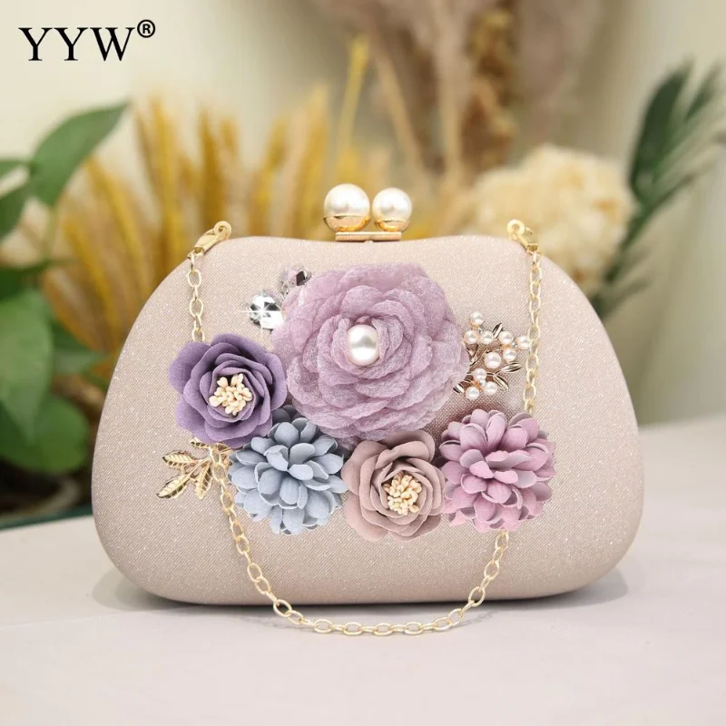 Luxury Women Evening Bag Metal Handle Handbags Elegant Pearl Wedding Clutch Bag Dinner Party Flower Shoulder Bags Diagonal Bag
Luxury Women Evening Bag Metal Handle Handbags Elegant Pearl Wedding Clutch Bag Dinner Party Flower Shoulder Bags Diagonal Bag