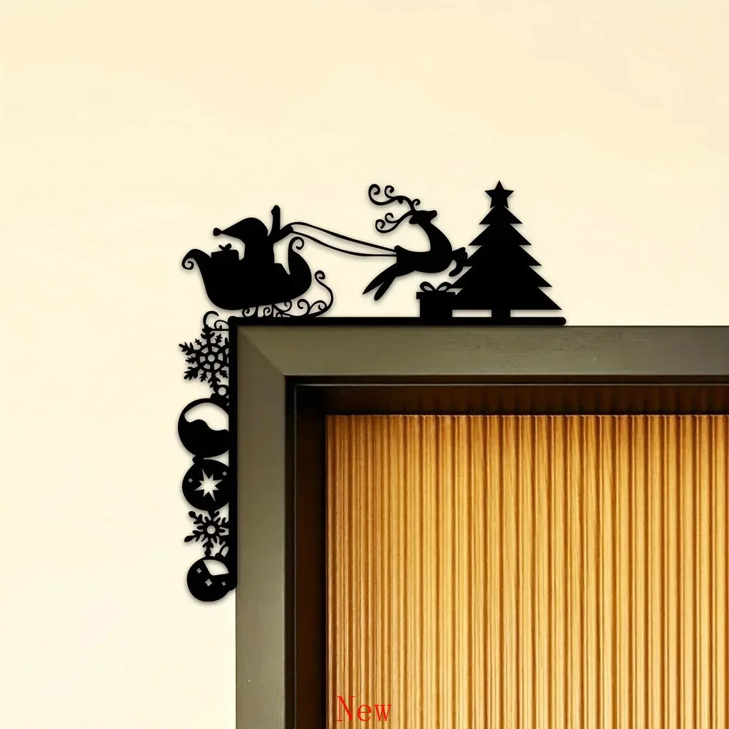 Metal Sleigh Home Decorative Wall Hanging Stickers Door Corner Decorations Door Frame Corner Decor Art Decoration wall deco
Metal Sleigh Home Decorative Wall Hanging Stickers Door Corner Decorations Door Frame Corner Decor Art Decoration wall deco