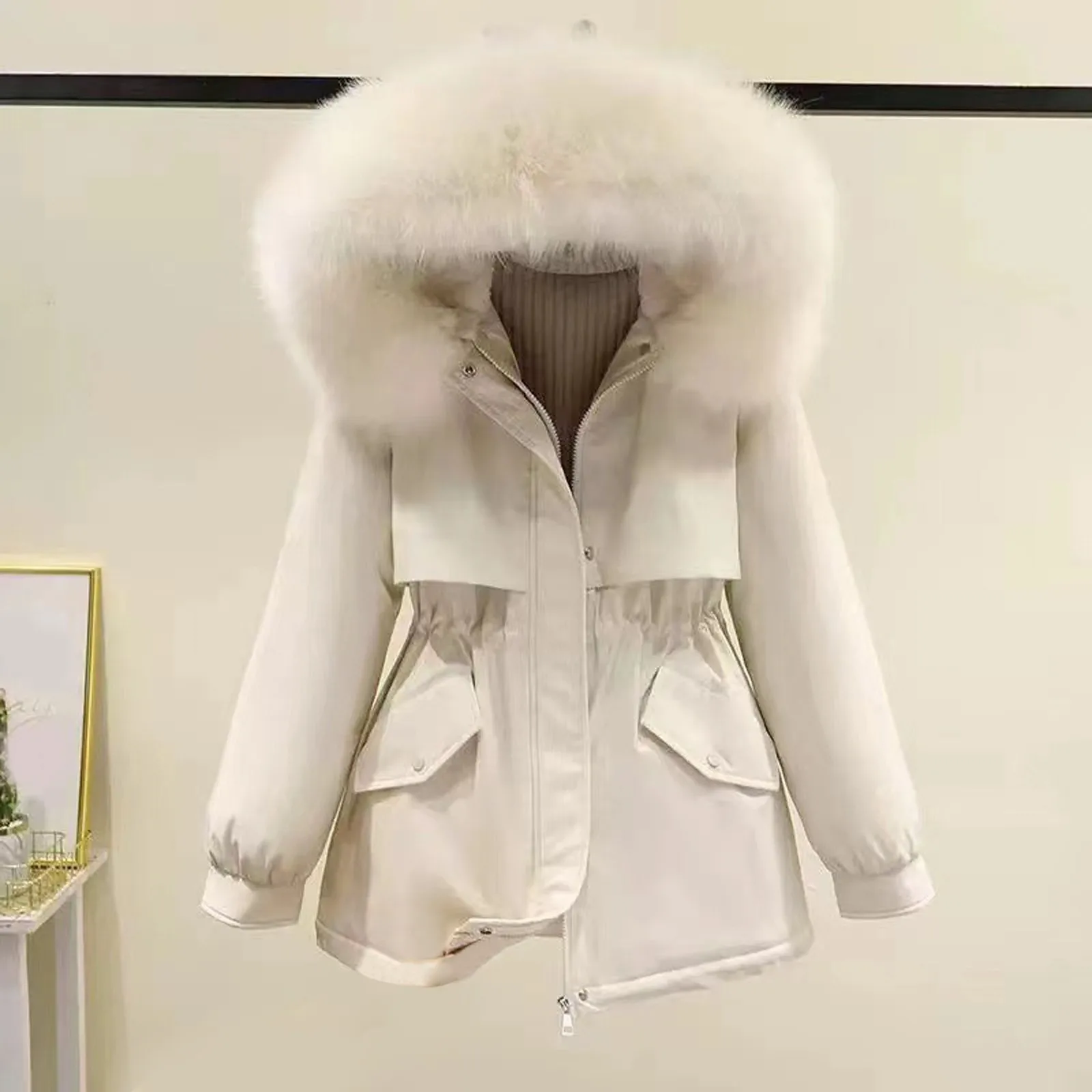 2022 New Winter Jacket Women Parka Fashion Long Coat Wool Liner Hooded Parkas Slim With Fur Collar Warm Snow Wear Padded Clothes
2022 New Winter Jacket Women Parka Fashion Long Coat Wool Liner Hooded Parkas Slim With Fur Collar Warm Snow Wear Padded Clothes