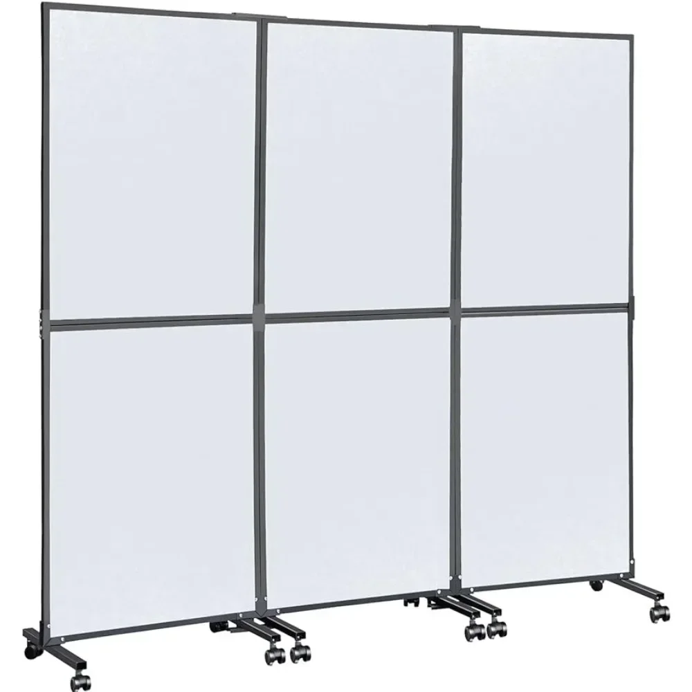 

Desk Partition Wall Library Acoustic Room Divider (Cool Gray) for Office Soundproof Booth Partition Moving School Screen Cubicle
