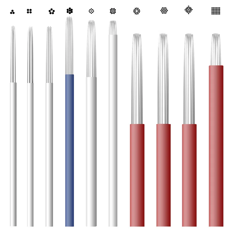 50pcs Tattoo Needles Fog Eyeborw Tattoo Manual Pen Permanent Makeup Blade Shading Round R3 R5 R7 R9 R21 Microblading Needle
50pcs Tattoo Needles Fog Eyeborw Tattoo Manual Pen Permanent Makeup Blade Shading Round R3 R5 R7 R9 R21 Microblading Needle