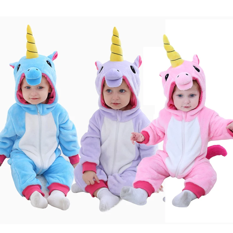 

New children's Tianma unicorn costume Halloween costume pony baby cute baby clothes crawling clothes.