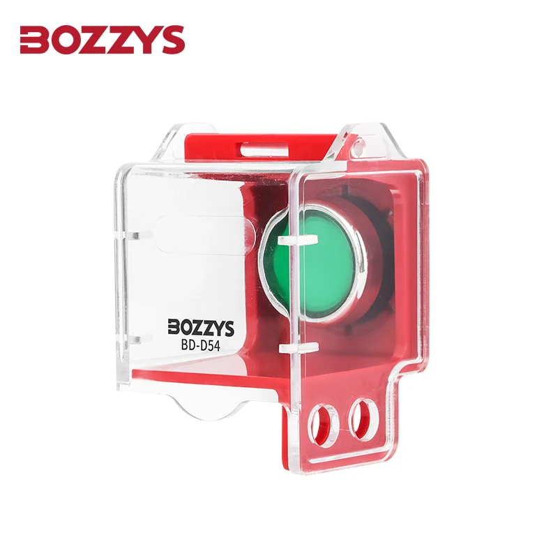 

BOZZYS Emergency Push Button Protective Lockout with Transparent Cover for Electrical Equipment Lockout Tagout BD-D54