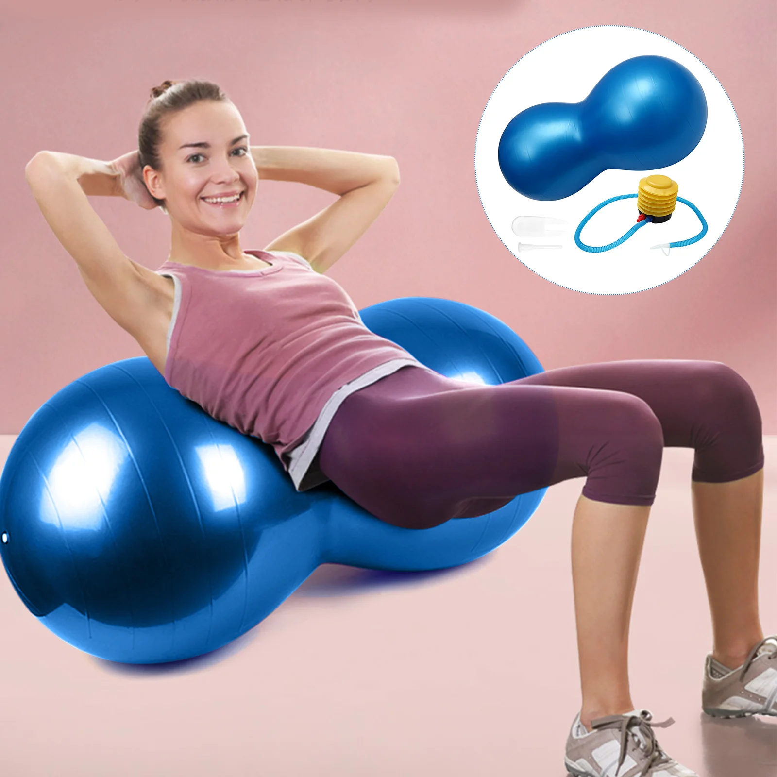 Yoga Massage Ball PVC Exercise Explosion-proof Peanut Shape Auxiliary with Pump for
Yoga Massage Ball PVC Exercise Explosion-proof Peanut Shape Auxiliary with Pump for