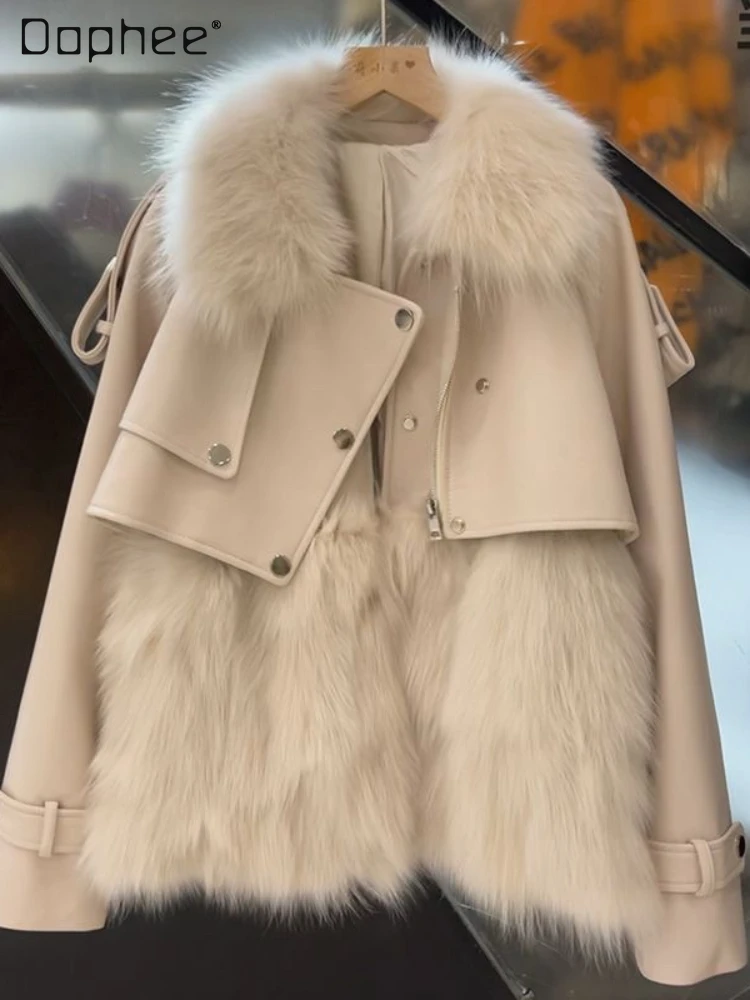 Winter Coat Women 2023 NEW Elegant Long Sleeve Faux Fur Leather Coat Loose Women's Warm Long Sleeve Fur Jacket for Woman
Winter Coat Women 2023 NEW Elegant Long Sleeve Faux Fur Leather Coat Loose Women's Warm Long Sleeve Fur Jacket for Woman