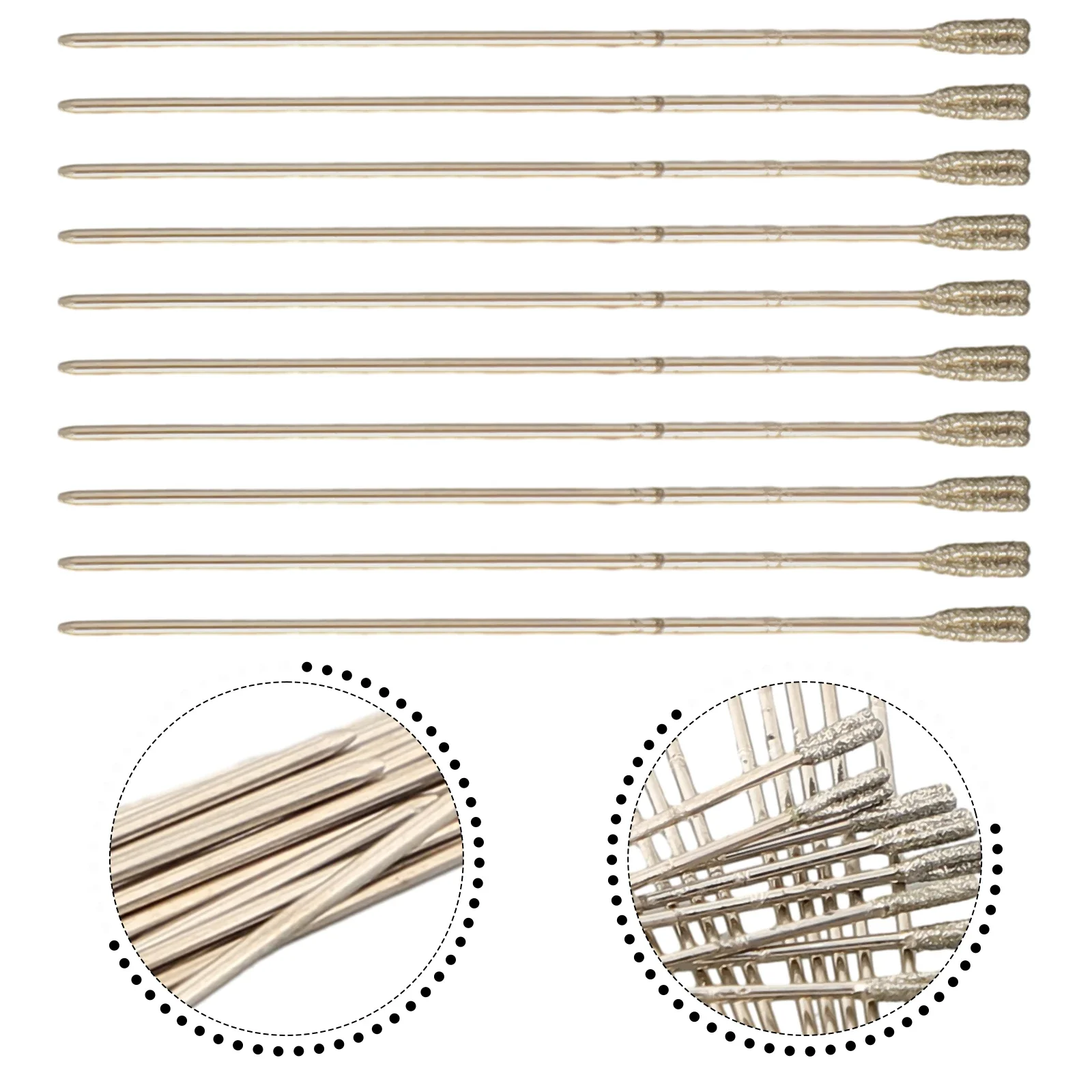 20Pcs 1mm Diamond Coated Lapidary Drill Bit Solid Bits Needle For Jewelry Ceramic Jade Agate Glass Amber Drilling Tool For Tools
20Pcs 1mm Diamond Coated Lapidary Drill Bit Solid Bits Needle For Jewelry Ceramic Jade Agate Glass Amber Drilling Tool For Tools