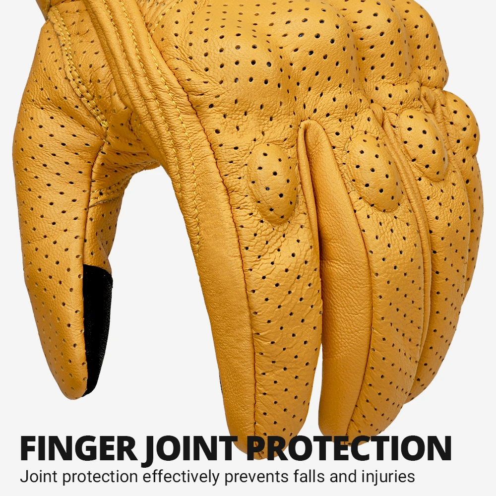 Leather Motorcycle Gloves Summer Breathable Mesh Moto Gloves Touch Function Motorbike Gloves Motocross Off-Road Racing Gloves Leather Motorcycle Gloves Summer Breathable Mesh Moto Gloves Touch Function Motorbike Gloves Motocross Off-Road Racing Gloves