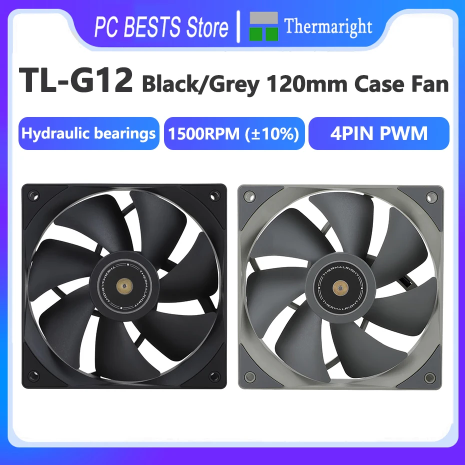 Thermalright TL-G12 TL-G12B 120mm Case Fan Hydraulic Bearings 1500RPM Speed Performance 4PIN PWM CPU Cooling Fan
Thermalright TL-G12 TL-G12B 120mm Case Fan Hydraulic Bearings 1500RPM Speed Performance 4PIN PWM CPU Cooling Fan