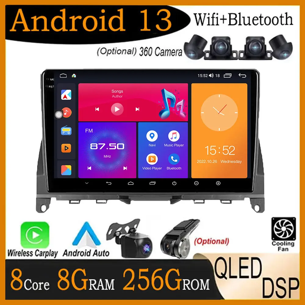 9 Inch DSP Android 13 For Mercedes Benz C Class 3 W204 S204 2006 - 2011 Car Radio Player GPS Navigation Multimedia Carplay Stere
9 Inch DSP Android 13 For Mercedes Benz C Class 3 W204 S204 2006 - 2011 Car Radio Player GPS Navigation Multimedia Carplay Stere