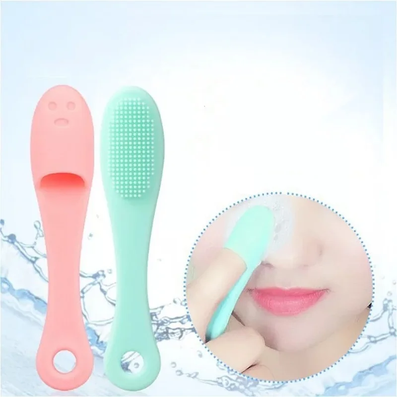 

Silicone Face Cleansing Brush Facial Cleanser Pore Cleaner Exfoliator Face Scrub Washing Brush Skin Care Finger Shape