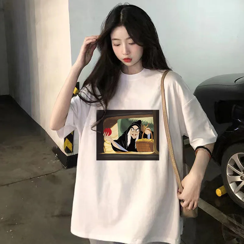 Snow White T-shirts Women Cotton Disney Princess T Shirts Anime Kawaii Cartoons Harajuku Casual Clothes Short Sleeve Streetwear
Snow White T-shirts Women Cotton Disney Princess T Shirts Anime Kawaii Cartoons Harajuku Casual Clothes Short Sleeve Streetwear