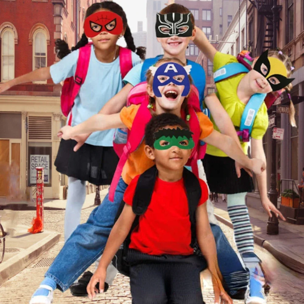 Halloween Superhero Masks Birthday Party Christmas Dress Up Cosplay Felt Mask Kids Children's Cosplay Superhero Props
Halloween Superhero Masks Birthday Party Christmas Dress Up Cosplay Felt Mask Kids Children's Cosplay Superhero Props
