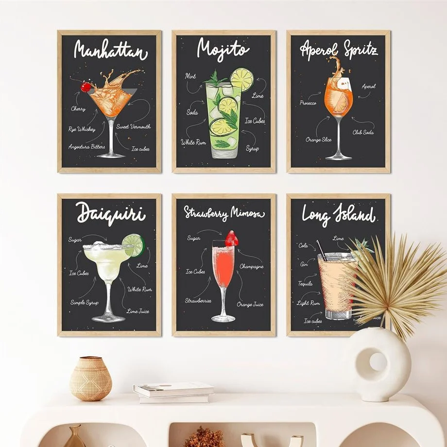 Cocktail Mojito Margherita Manhattan Wall Art Canvas Painting Nordic Posters And Prints Pictures For Living Room Bar Club Decor
Cocktail Mojito Margherita Manhattan Wall Art Canvas Painting Nordic Posters And Prints Pictures For Living Room Bar Club Decor