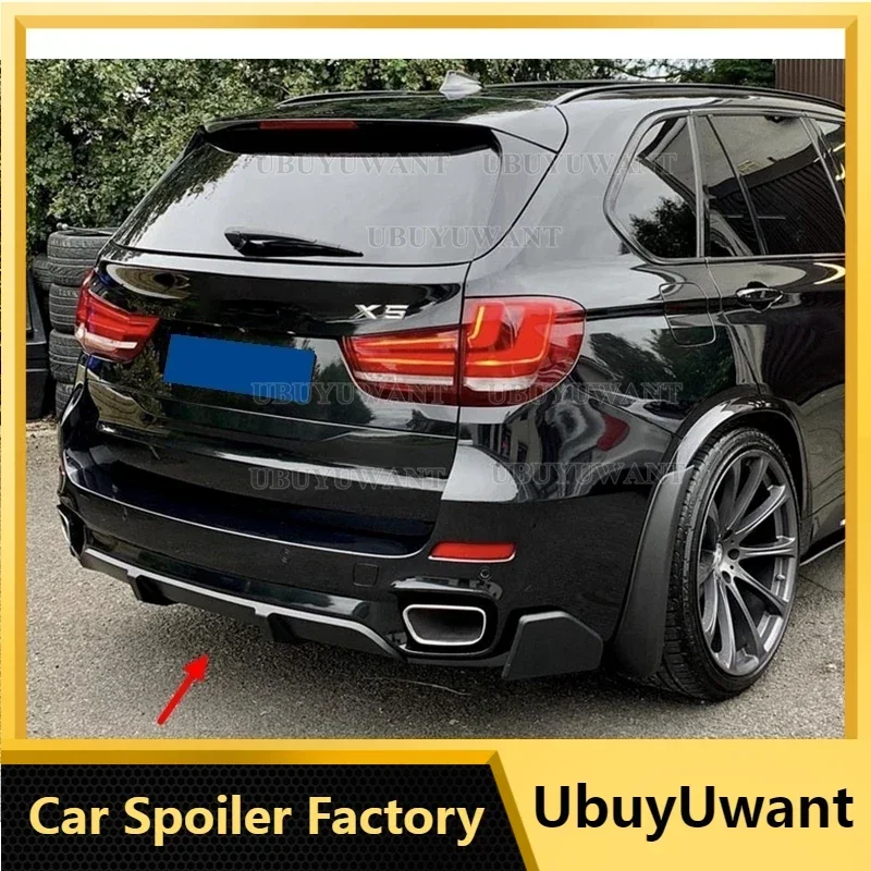 

Carbon Fiber/FRP Unpainted Black Rear Bumper Lip Diffuser Splitter MP Style Spoiler For BMW X5 F15 M Sport 2014-2018 Car Styling